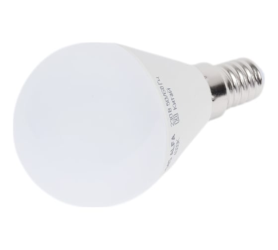 Лампа IEK led alfa g45 шар 8вт 230в 4000к e14 LLA-G45-8-230-40-E14