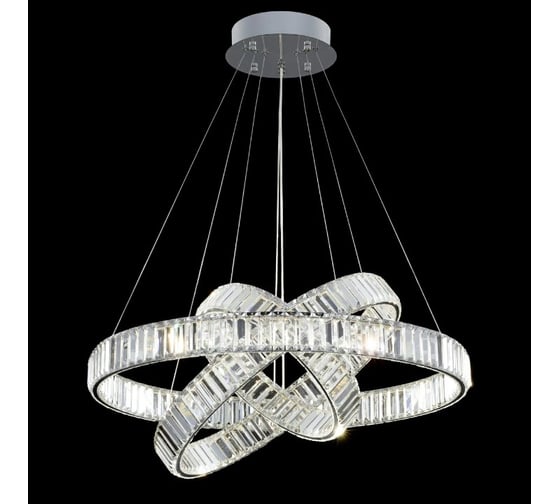 Люстра хрустальная Citilux Чезаре LED с пультом Хром CL338381