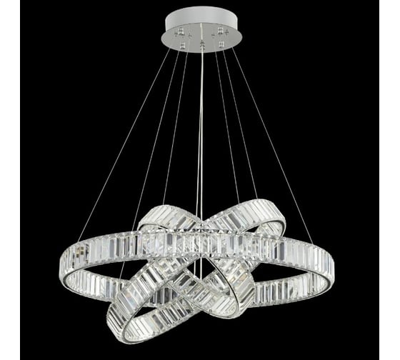 Люстра хрустальная Citilux Чезаре LED с пультом Хром CL338381