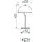 Настольный светильник ТопДекор Dome T1 12 G 2