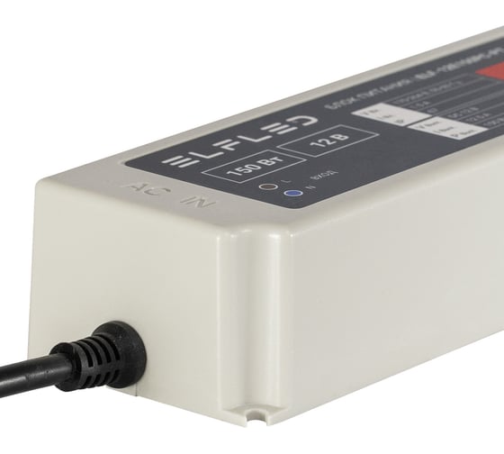 Блок питания ELF 12 В, 150 Вт, пластик, IP67 ELF-12E150PC-PT