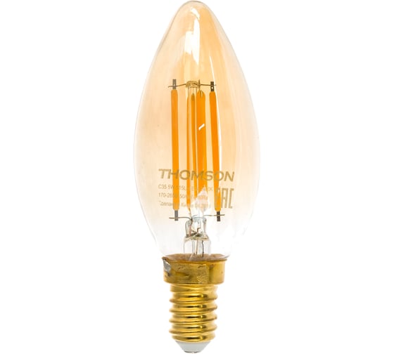 Светодиодная лампа THOMSON LED FILAMENT CANDLE 5W 515Lm E14 2400K GOLD TH-B2113
