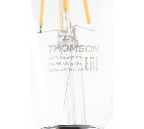 Светодиодная лампа THOMSON LED FILAMENT ST64 7W 695Lm E27 2700K TH-B2105