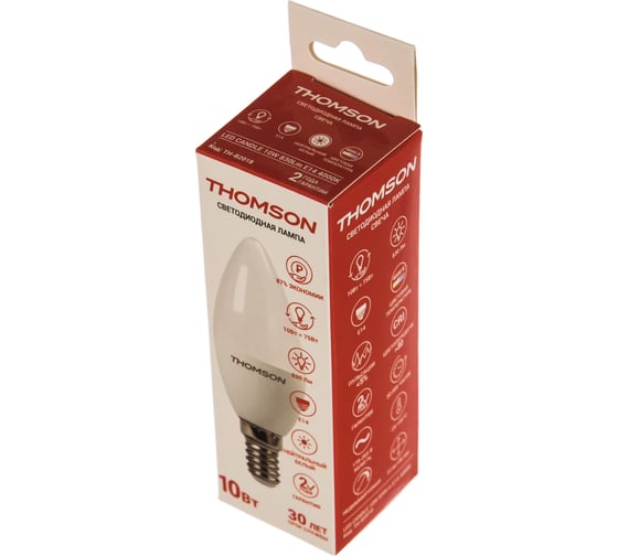 Светодиодная лампа THOMSON LED CANDLE 10W 830Lm E14 4000K TH-B2018