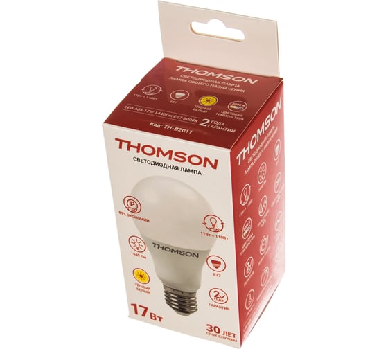 Светодиодная лампа THOMSON LED A65 17W 1440Lm E27 3000K TH-B2011