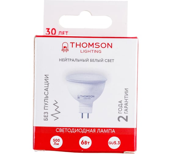 Светодиодная лампа THOMSON LED MR16 6W 500Lm GU5.3 4000K TH-B2046
