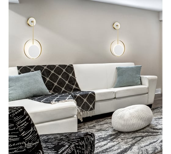 Настенный светильник ESCADA 10206/SG LED*7W White/Gold 10206/SG LED White/Gold