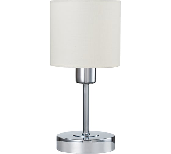 Настольный светильник ESCADA 1109/1 E14*40W Chrome/Beige 1109/1 Chrome/Beige
