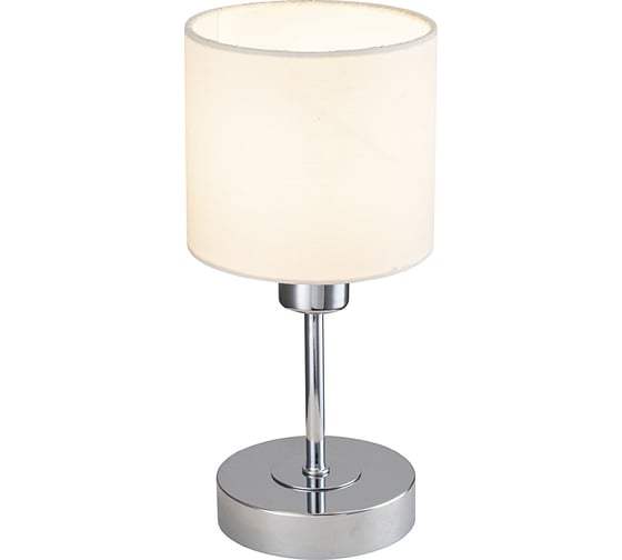 Настольный светильник ESCADA 1109/1 E14*40W Chrome/Beige 1109/1 Chrome/Beige