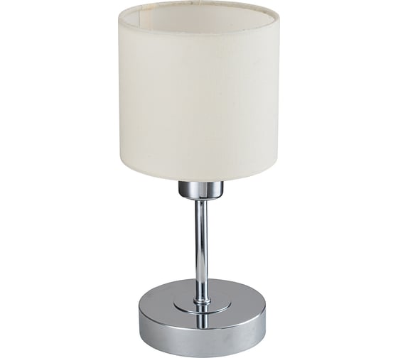 Настольный светильник ESCADA 1109/1 E14*40W Chrome/Beige 1109/1 Chrome/Beige