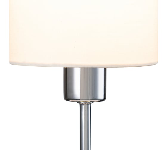 Настольный светильник ESCADA 1109/1 E14*40W Chrome/Beige 1109/1 Chrome/Beige