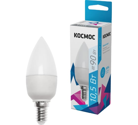 Светодиодная лампа Космос CN 10.5W 220V E14 4500K LkecLED10.5wCNE1445