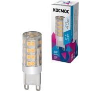 Светодиодная лампа Космос LED 5Вт G9 220В 4500K, керамика + пластик LksmLED5WG9C4500pc
