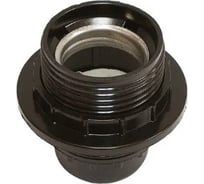 Патрон е-27 DORI подвесной карболитовый с кольцом (черный), 1шт 45748