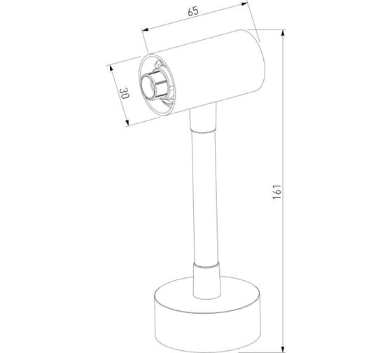 Декоративная гибкая стойка Elektrostandard с питанием, черный 85191/00 module system a066188
