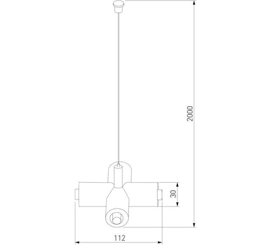 X-образный набор подвеса Elektrostandard с питанием, черный 85190/00 module system a066187