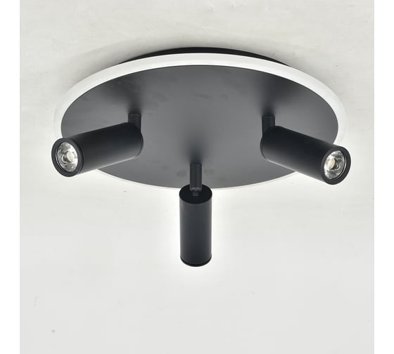 Потолочный светильник ESCADA 20046SMA/03 LED 37W 4000K черный 20046SMA/03LED BK
