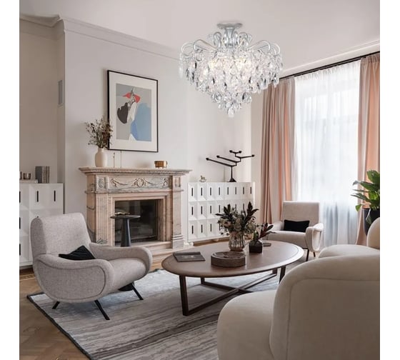 Потолочный светильник ESCADA 643/6P E27*60W Silver 643/6P Silver