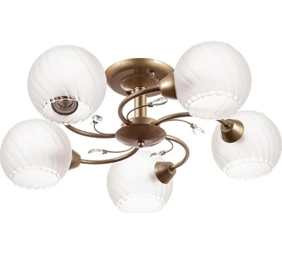 Потолочный светильник ESCADA E14*40W Antique brass 1111/5