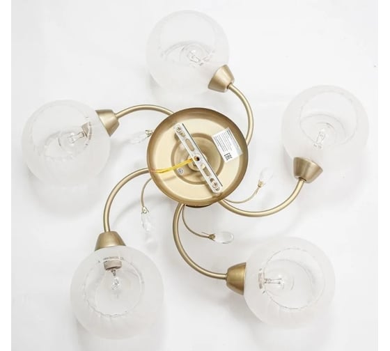Потолочный светильник ESCADA E14*40W Antique brass 1111/5