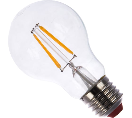 Лампа Экономка LED Филамент 6Вт А60 160-260V Е27 600лм 2700K Eco LedFL6wA60E2727