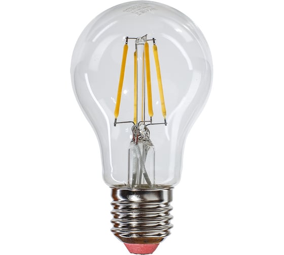 Лампа Экономка LED Филамент 6Вт А60 160-260V Е27 600лм 4500K Eco LedFL6wA60E2745