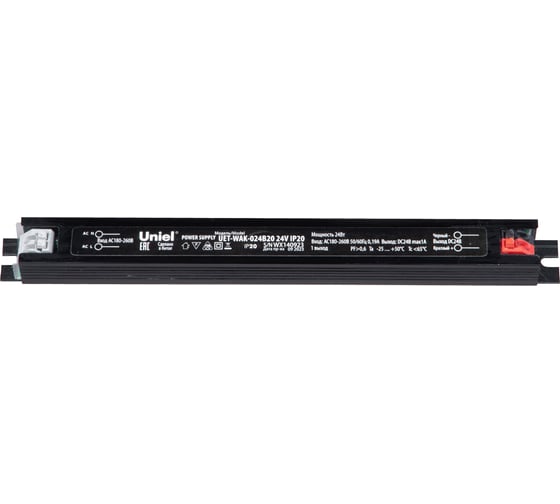 Блок питания Uniel ультратонкий UET-WAK-024B20 24V IP20 UL-00010265 1