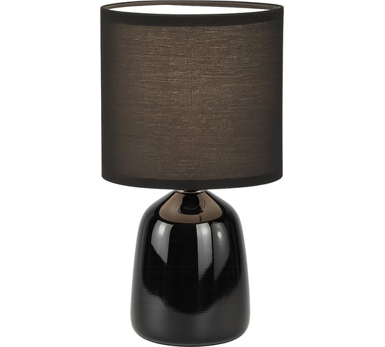 Настольный декоративный светильник Фарлайт "капля" черный е14 FAR002313