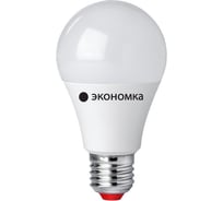 Светодиодная лампа Экономка А60 15Вт Е27 230v 6500K 1350лм Eco LED15wA60E2765