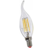 Лампа Экономка LED Филамент 5Вт Свеча на ветру 160-260V Е14 450лм 2700K Eco LedFL5wCWE1427