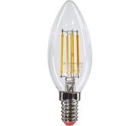 Лампа Экономка LED Филамент 5Вт Свеча 160-260V Е14 450лм 4500K Eco LedFL5wCNE1445