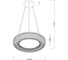 Подвесной светильник ESCADA 10232/1 LED*36W Chrome/Clear 10232/1LED 6