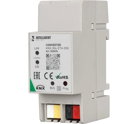 Конвертер INTELLIGENT ARLIGHT KNX-304-ETH-DIN 025676 1