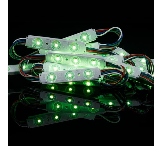 Светодиодный модуль MAKSILED 20 шт./гирлянда 0.96 Вт, 12 В, ip65, 3smd rgbw, ML-M3RGBW