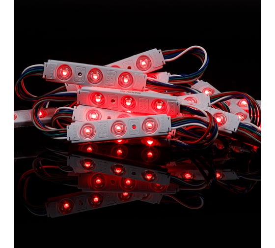 Светодиодный модуль MAKSILED 20 шт./гирлянда 0.96 Вт, 12 В, ip65, 3smd rgbw, ML-M3RGBW