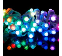 Светодиодный пиксель MAKSILED 50 шт./гирлянда, 12 мм, 1smd диод 5050, 12 В, 0.24 Вт, ip67, gs8208, rgb, ML-1PIX-SMD-RGB8208