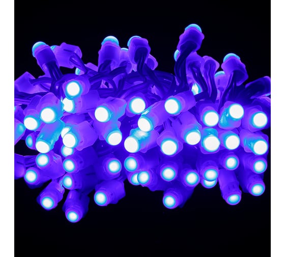 Светодиодный пиксель MAKSILED 50 шт./гирлянда, 9 мм, 1smd диод 2835, 12 В, 0.15 Вт, ip67, синий, ML-1PIX-SMD-B