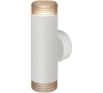 Настенный светильник ЭРА wl50 wh/bk 2gu10 2х12 Вт, ip20 белый, черный Б0061196