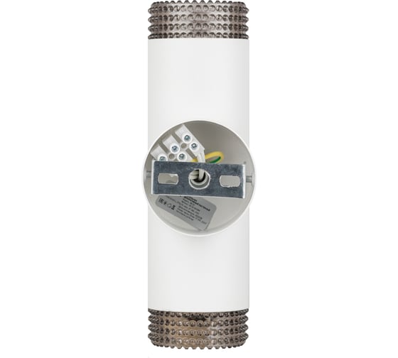 Настенный светильник ЭРА wl50 wh/bk 2gu10 2х12 Вт, ip20 белый, черный Б0061196