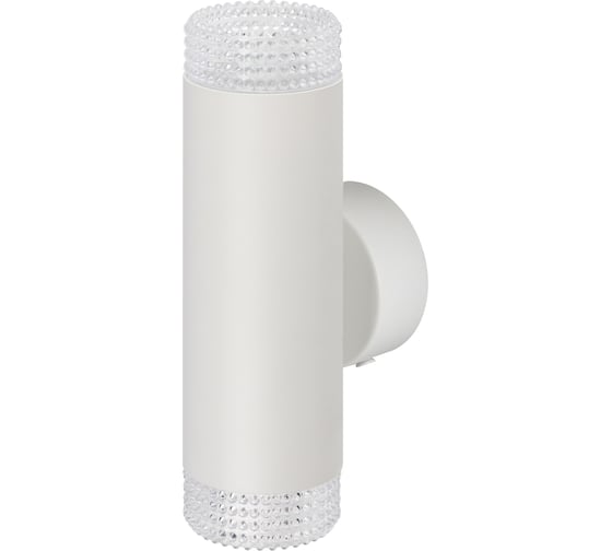 Настенный светильник ЭРА wl50 wh/tr 2gu10 2х12 Вт, ip20 белый, прозрачный Б0061195