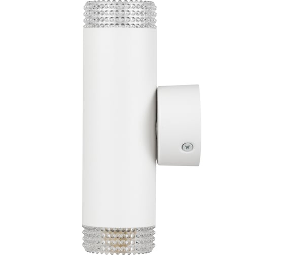 Настенный светильник ЭРА wl50 wh/tr 2gu10 2х12 Вт, ip20 белый, прозрачный Б0061195
