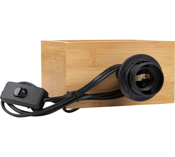 Светильник настольный Uniel декоративный UML-B401 E27 ORANGE/WOOD UL-00010955