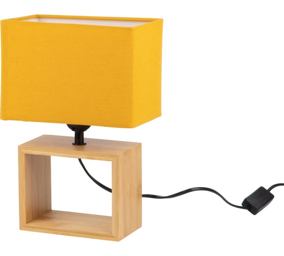 Светильник настольный Uniel декоративный UML-B401 E27 ORANGE/WOOD UL-00010955