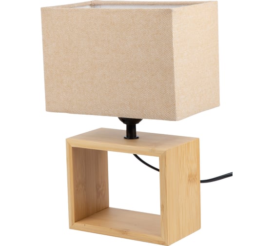 Светильник настольный Uniel декоративный UML-B401 E27 LIGHT GREY/WOOD UL-00010956