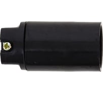 Подвесной карболитовый патрон EKF Е14 черный LHC-E14-s-s