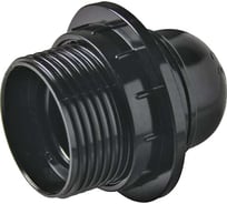 Карболитовый патрон с кольцом EKF Е27 черный LHC-E27-r-s