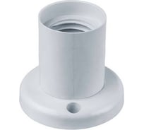Потолочный прямой патрон DORI е-27 термостойкий пластик (белый), 1шт 45823
