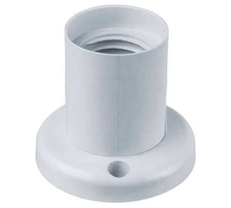 Потолочный прямой патрон DORI е-27 термостойкий пластик (белый), 1шт 45823