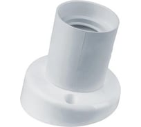 Патрон DORI е-27, настенный угловой термостойкий пластик (белый), 1шт 45830