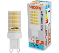 Светодиодная лампа Wolta 11Вт, 6500К холодный белый свет, цоколь G9, материал корпуса - керамика, форма кукуруза WSTD-JCD-11W6KG9-C